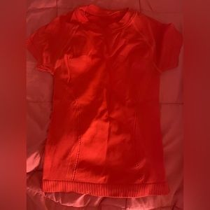 Orange SHEIN fit tight shirt